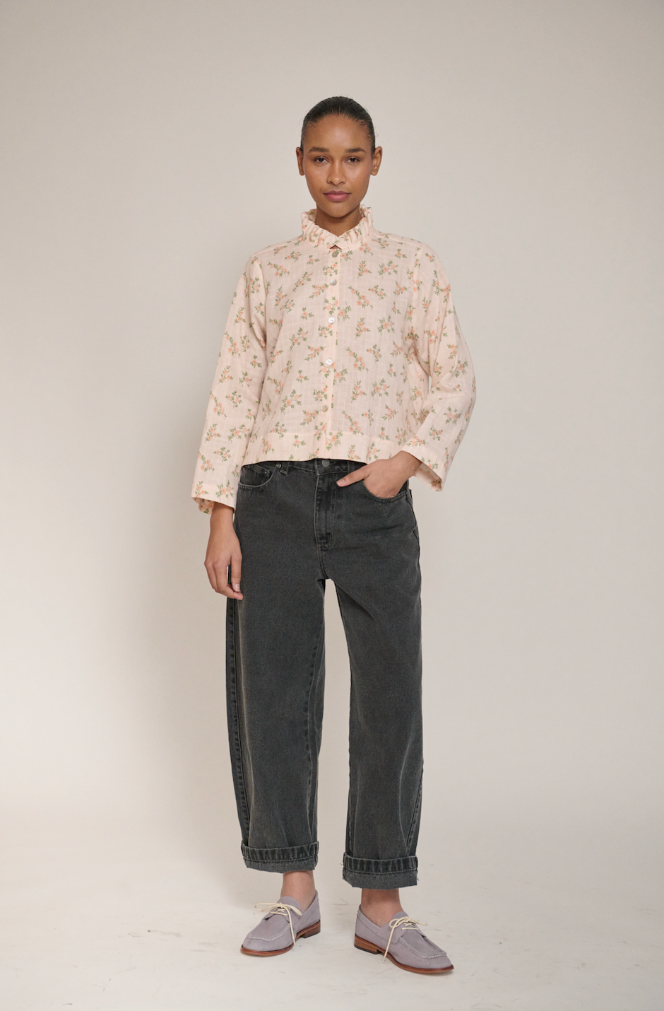 Blusa _ Bao _ Damasco