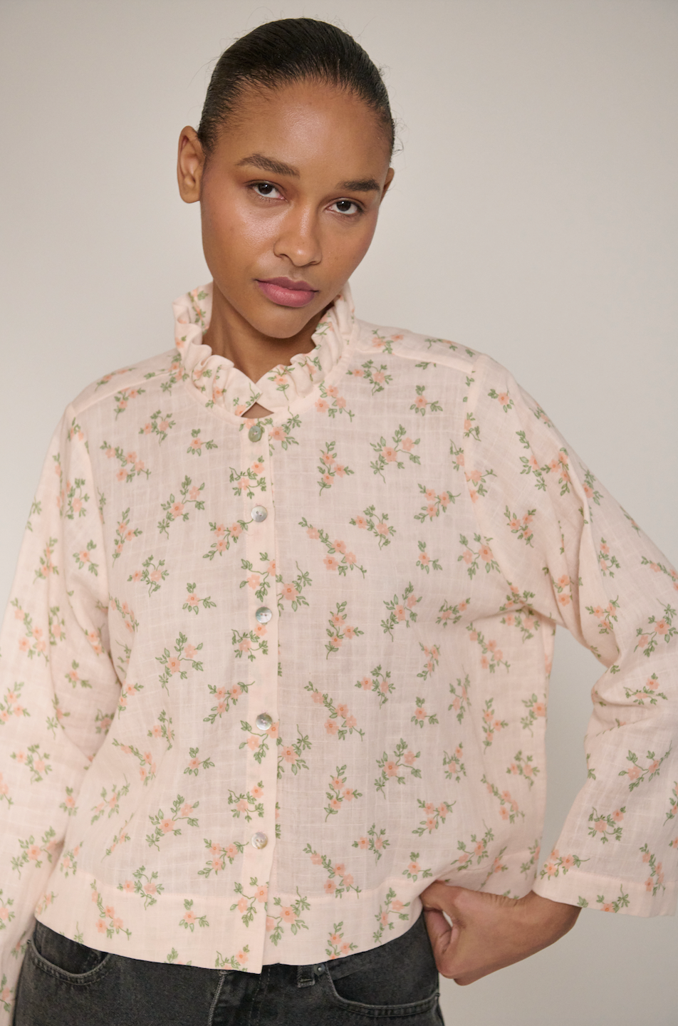Blusa _ Bao _ Damasco
